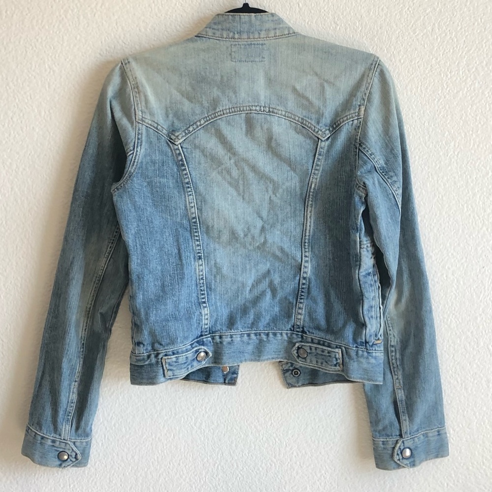 Fossil Denim Jean Sarah Broken Indigo Jacket S - Picture 2 of 4